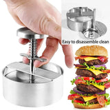 2025 Hamburger Press – 304 Stainless Steel Non-Stick Burger Patty Maker