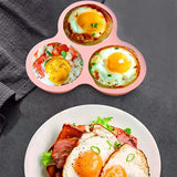 Silicone Egg Mold Air Fryer Pan – Reusable 3-Cavity Muffin & Baking Mold