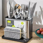 Stainless Steel Cutlery Holder – Tableware Drainboard Spoon & Knife Organizer