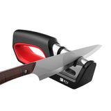 4-in-1 Kitchen Knife Sharpener Diamond, Tungsten Steel & Ceramic with Scissors Slot