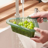 Kitchen Sink Drain Basket – Stainless Steel Triangle Strainer & Storage Organizer