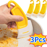 Silicone Cleaning Spatula & Kitchen Scraper – Soft Blade Pan, Pot & Dish Cleaner Tool