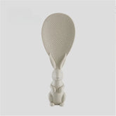 Straw Rabbit Rice Spoon – Creative Standing Cartoon Rice Spatula