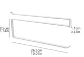 No-Punch Paper Roll Holder & Towel Rack – Hanging Cling Film Storage Shelf for Kitchen & Bathroom