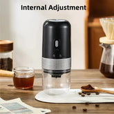 Portable Electric Coffee Bean Grinder – Rechargeable 1000mAh with 30 Adjustable Grind Levels