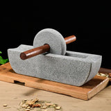 Home Chinese Style Stone Mill Grinder – Traditional Tea, Spice & Herb Grinding Machine