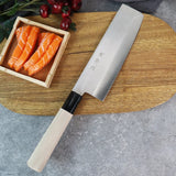 WXCOO Japanese Salmon Sashimi Knife – Professional Stainless Steel Fish & Meat Slicing Knife with Box