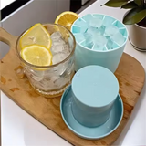 Food-Grade Silicone Ice Cylinder Mold – Quick Freeze Ice Cups & Storage Box