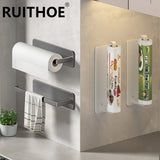 Self-Adhesive Paper Towel Holder No-Punch – Stainless Steel Roll Holder for Kitchen & Bathroom