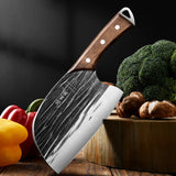 2024 New Seiko Hand-Forged Kitchen Knife – Dual-Purpose Chef Knife for Meat & Small Bones