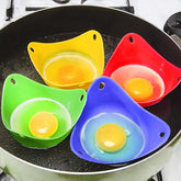 Silicone Egg Poacher Cups – Egg Boiler Mold for Microwave, Air Fryer & Stovetop