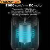 HOMEFISH Double Cup Multifunction USB Portable Juicer Blender – 150W Electric Fruit & Milkshake Mixer