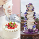 3PCS Stainless Steel Russian Piping Tips Set β V-Shaped Wave Nozzles for Cakes & Cupcakes