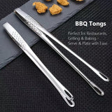 Long Stainless Steel Kitchen Tongs β Non-Slip Heat Resistant BBQ & Cooking Tool
