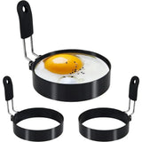 Anti-Scald Egg & Pancake Ring β Professional Stainless Steel Nonstick Cooking Mold for Eggs, Pancakes & Breakfast Sandwiches