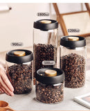 Vacuum Sealed Glass Jar – Airtight Coffee, Tea & Food Storage