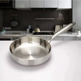 316 Stainless Steel Wok Frying Pan – Uncoated Non-Stick Cookware for Gas & Induction