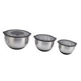 Stainless Steel Mixing Bowls with Lids & Graters – Kitchen Storage Set