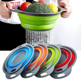 Silicone Folding Drain Basket β Foldable Fruit & Vegetable Washing Colander