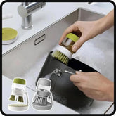 Multifunctional Dish Scrubber with Soap Dispenser – Kitchen Cleaning Brush