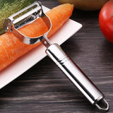Stainless Steel Julienne Peeler & Vegetable Slicer – Multi-Functional Potato, Carrot, Cucumber & Fruit Grater Tool