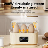 TINSOL Multifunctional Electric Egg Cooker – 200W Smart Egg Steamer with Timer Function