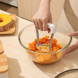 Manual Potato Masher & Ricer β Durable Vegetable Masher with Non-Slip Handle