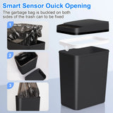 12L Touchless Bathroom Trash Can β Motion Sensor Automatic Lid for Kitchen, Office & Bedroom