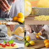 Stainless Steel Cheese Grater & Zester β Multi-Purpose Slicer for Vegetables, Fruit & Chocolate