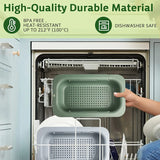 Over the Sink Expandable Colander Adjustable Strainer Basket for Fruits & Pasta