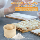 Wooden Dumpling Maker Press Tool – Manual Dough Skin & Hand Pie Roller