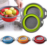 Silicone Folding Drain Basket β Foldable Fruit & Vegetable Washing Colander
