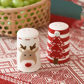 2Pcs Nordic Style Santa Claus Salt and Pepper Shaker Set – Creative Christmas Ceramic Seasoning Bottles