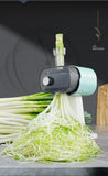 220V Commercial Electric Scallion Shredder – Fully Automatic Vegetable Cutter