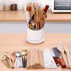 Kitchen Chopsticks Storage Holder with Drain Plate – Tableware Organizer Rack