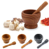 Resin Mortar & Pestle Set Garlic, Herb & Spice Grinding Bowl Kitchen Tool