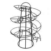 Multifunctional Spiral Egg Holder – Space-Saving Iron Storage Rack