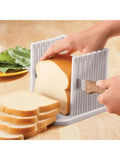 Adjustable Bread Slicer Guide – Foldable Plastic Cutter for Homemade Bread