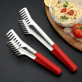 Multi-Purpose Food Clips – Stainless Steel Cooking & Serving Tongs for Noodles, Steak, and Barbecue