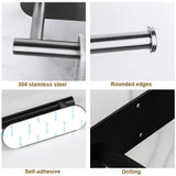 Self-Adhesive Stainless Steel Paper Towel Holder – Punch-Free Wall Mount Roll Holder