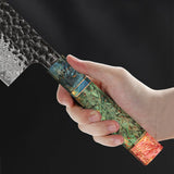 Baovim Handmade Forged Damascus Chef Knife – Japanese 8 Inch Professional Kitchen Knife