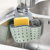 Kitchen Sink Hanging Drain Basket β Adjustable Soap & Sponge Holder Organizer
