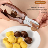 Multipurpose Chestnut Scissors Peeler – Stainless Steel Nut Sheller & Cross-Cutting Knife