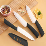 Ceramic Fruit Knife with Protective Cover β 3/4/5 Inch Rust-Free Portable Kitchen Knife