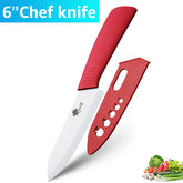 Akatsuki Ceramic Kitchen Knives Set – 3/4/5/6 Inch White Zirconia Blade with Vegetable Peeler