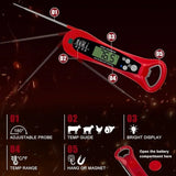 Digital Meat Thermometer IP67 Waterproof β Fast Read with 2 Probes for Cooking & BBQ
