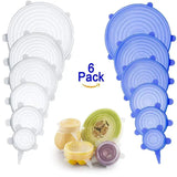 Reusable Silicone Stretch Lids Fresh-Keeping Sealed Food Covers for Bowls