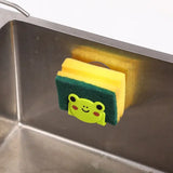 Cartoon Sponge & Rag Storage Rack β Cute Kitchen Organizer for Accessories