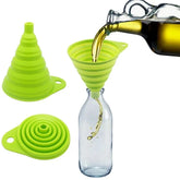 Mini Foldable Silicone Funnel – Collapsible Portable Funnel for Kitchen, Oil, Fuel & Beer