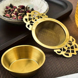 Stainless Steel Tea Strainer – Double Ear Fine Mesh Spice Infuser